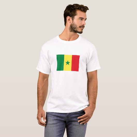 Senegal Flag T-Shirt (Vorne ganz)