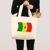 Senegal Flag Tote Bag Jumbo Stoffbeutel (Vorderseite (Produkt))