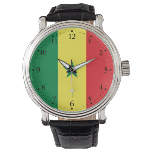 Senegal-Flagge Armbanduhr