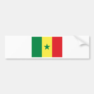 Senegal-Flagge Autoaufkleber