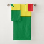 Senegal-Flagge Badhandtuch Set (Insitu)