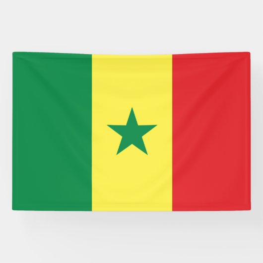 Senegal-Flagge Banner (Horizontal)