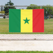 Senegal-Flagge Banner (Insitu)
