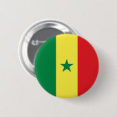Senegal-Flagge Button (Vorne & Hinten)