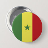 Senegal-Flagge Button (Vorne & Hinten)