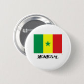 Senegal-Flagge Button (Vorne & Hinten)