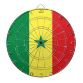Senegal-Flagge Dartscheibe (vorne)