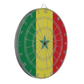 Senegal-Flagge Dartscheibe (Vorderseite Links)