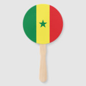Senegal-Flagge Fächer (Rückseite)