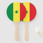 Senegal-Flagge Fächer (Vorne und Hinten)