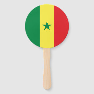 Senegal-Flagge Fächer
