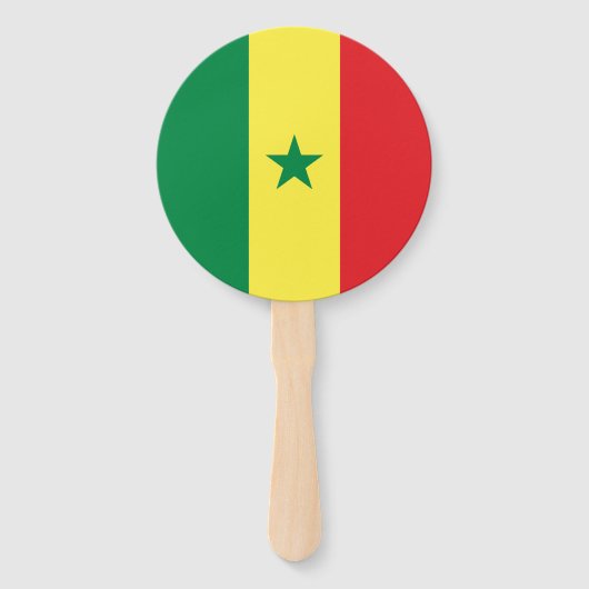 Senegal-Flagge Fächer (Vorderseite)