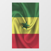 Senegal-Flagge Fensteraufkleber (Blatt)