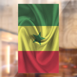 Senegal-Flagge Fensteraufkleber