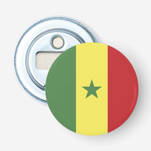 Senegal-Flagge Flaschenöffner (Vorderseite)