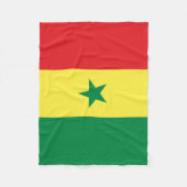 Senegal-Flagge Fleecedecke (Vorderseite)