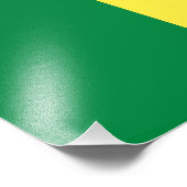 Senegal-Flagge Fotodruck (Ecke)
