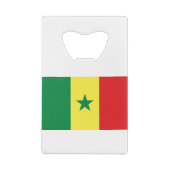 Senegal-Flagge Geldbeutel Flaschenöffner (Rückseite)