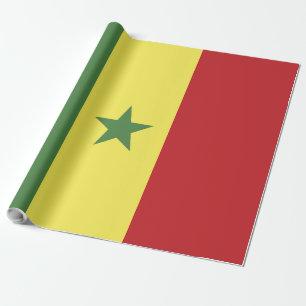 Senegal-Flagge Geschenkpapier