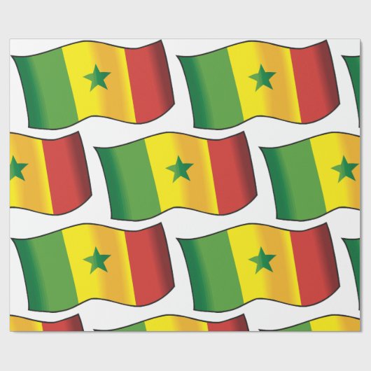 Senegal-Flagge Geschenkpapier (Flach)
