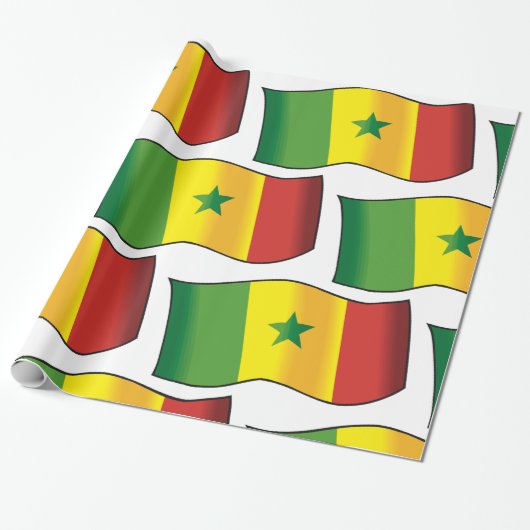 Senegal-Flagge Geschenkpapier (Ungerollt)