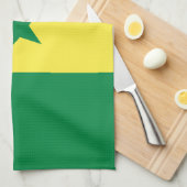 Senegal-Flagge Geschirrtuch (Viertel Falte)