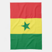 Senegal-Flagge Geschirrtuch (Vertikal)