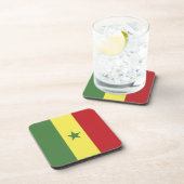 Senegal-Flagge Getränkeuntersetzer (Rechte Seite)