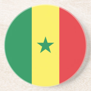 Senegal-Flagge Getränkeuntersetzer