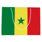Senegal-Flagge Große Geschenktüte (Rückseite)