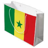 Senegal-Flagge Große Geschenktüte (Rückseite Schrägansicht)