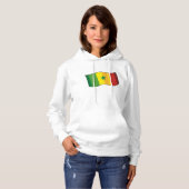 Senegal-Flagge Hoodie (Vorne ganz)