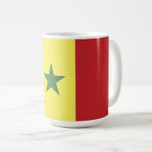 Senegal-Flagge Kaffeetasse (VorderseiteRechts)