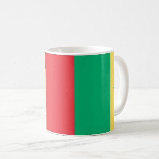 Senegal-Flagge Kaffeetasse (VorderseiteRechts)