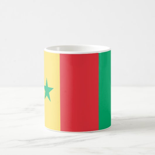 Senegal-Flagge Kaffeetasse (Mittel)