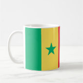 Senegal-Flagge Kaffeetasse (Links)