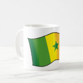 Senegal-Flagge Kaffeetasse (Vorderseite Links)