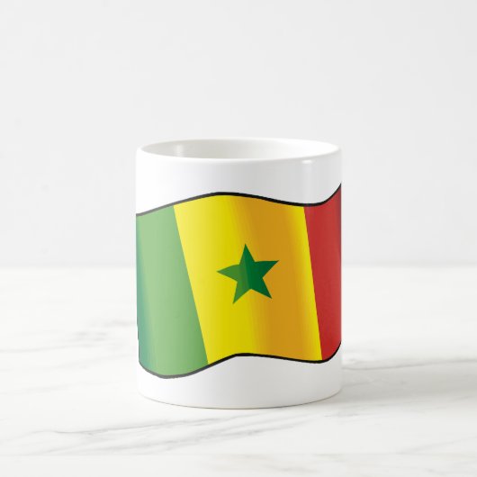 Senegal-Flagge Kaffeetasse (Mittel)