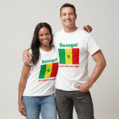 Senegal-Flagge + Karte + Text-T - Shirt (Unisex)