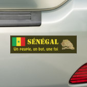 Senegal-Flagge + Karten-Autoaufkleber Autoaufkleber (Auf Auto)
