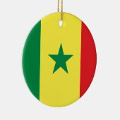 Senegal-Flagge Keramik Ornament (Rechts)