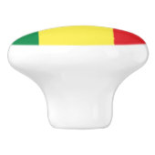 Senegal-Flagge Keramikknauf (Seitenansicht)