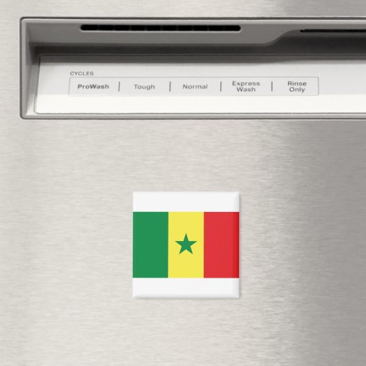 Senegal-Flagge Magnet (In Situ (Geschirrspüler))