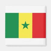 Senegal-Flagge Magnet (Vorne)
