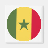 Senegal-Flagge Magnet (Vorne)