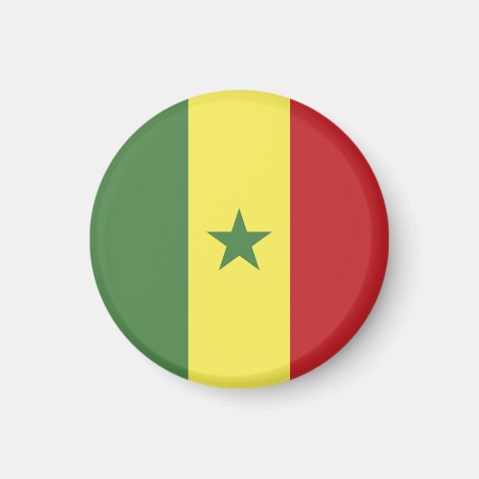Senegal-Flagge Magnet (Vorne)
