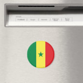 Senegal-Flagge Magnet (In Situ (Geschirrspüler))