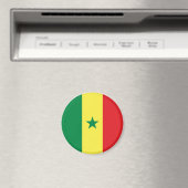 Senegal-Flagge Magnet (In Situ (Geschirrspüler))