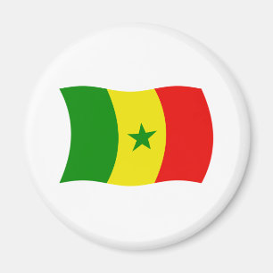 Senegal-Flagge-Magnet Magnet