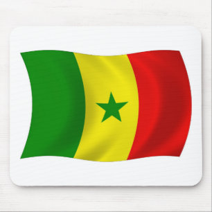 Senegal-Flagge-Mauspad Mousepad